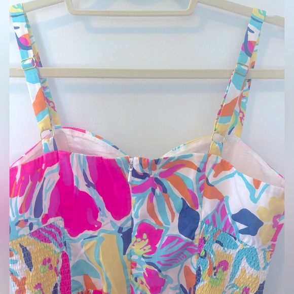 NWOT Lilly Pulitzer Christine Multi Color Floral Mini Dress - Size 0 - Picture 8 of 11